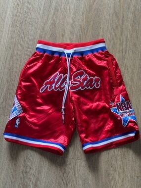 Mitchell & Ness X Just Don SportsWear 1991 NBA All-Star Game Satin Shorts Small